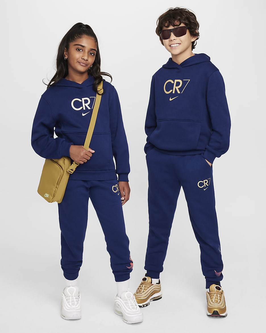 CR7 Club Fleece voetbalhoodie voor kids